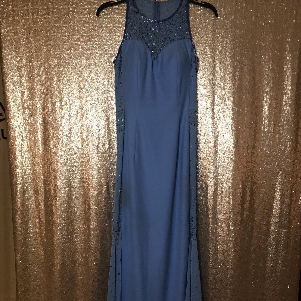 Periwinkle A-Line Formal
